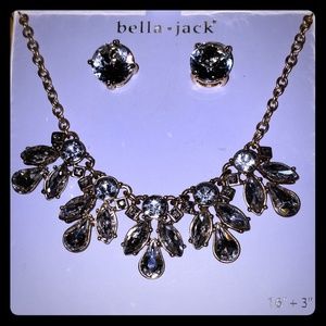 Bella & Jack large crystal necklace & earring set